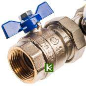 Коллектор для теплого пола с вентилями 9 выходов STOUT SMB 0468 000009